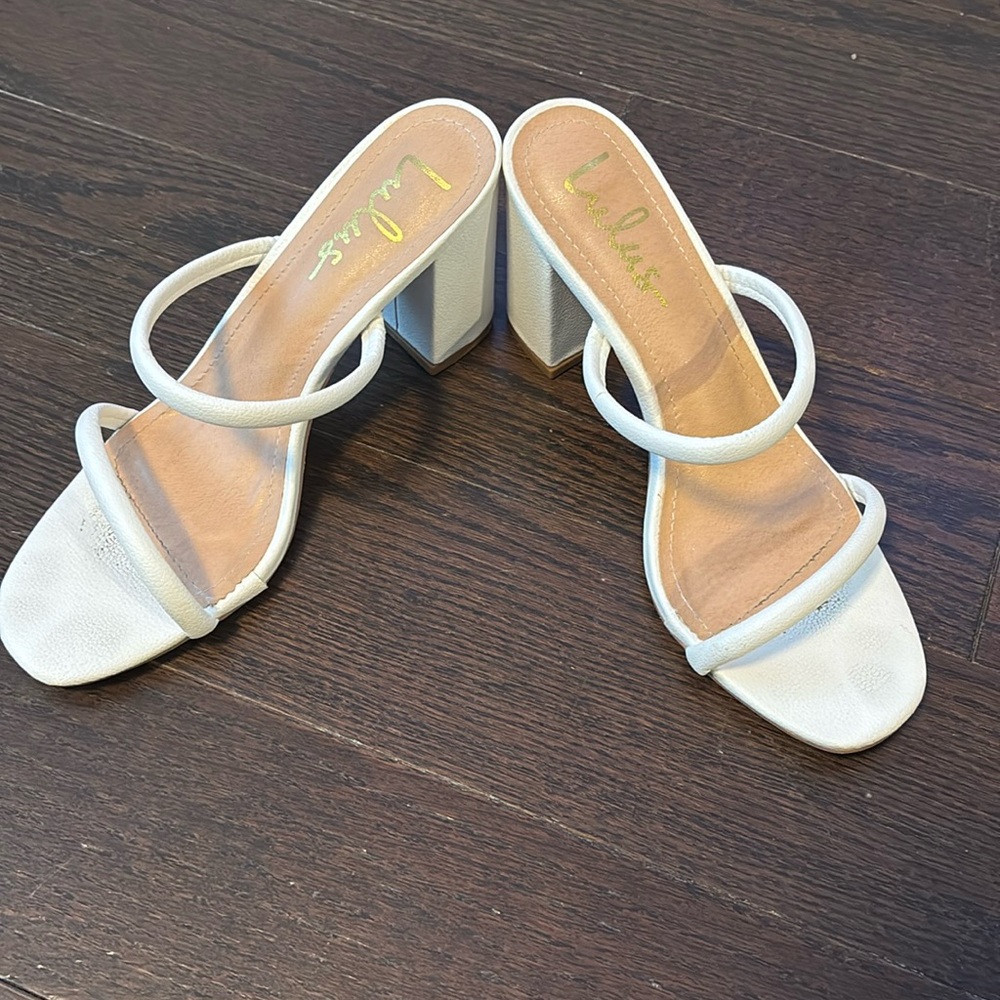 White Sandal Heels